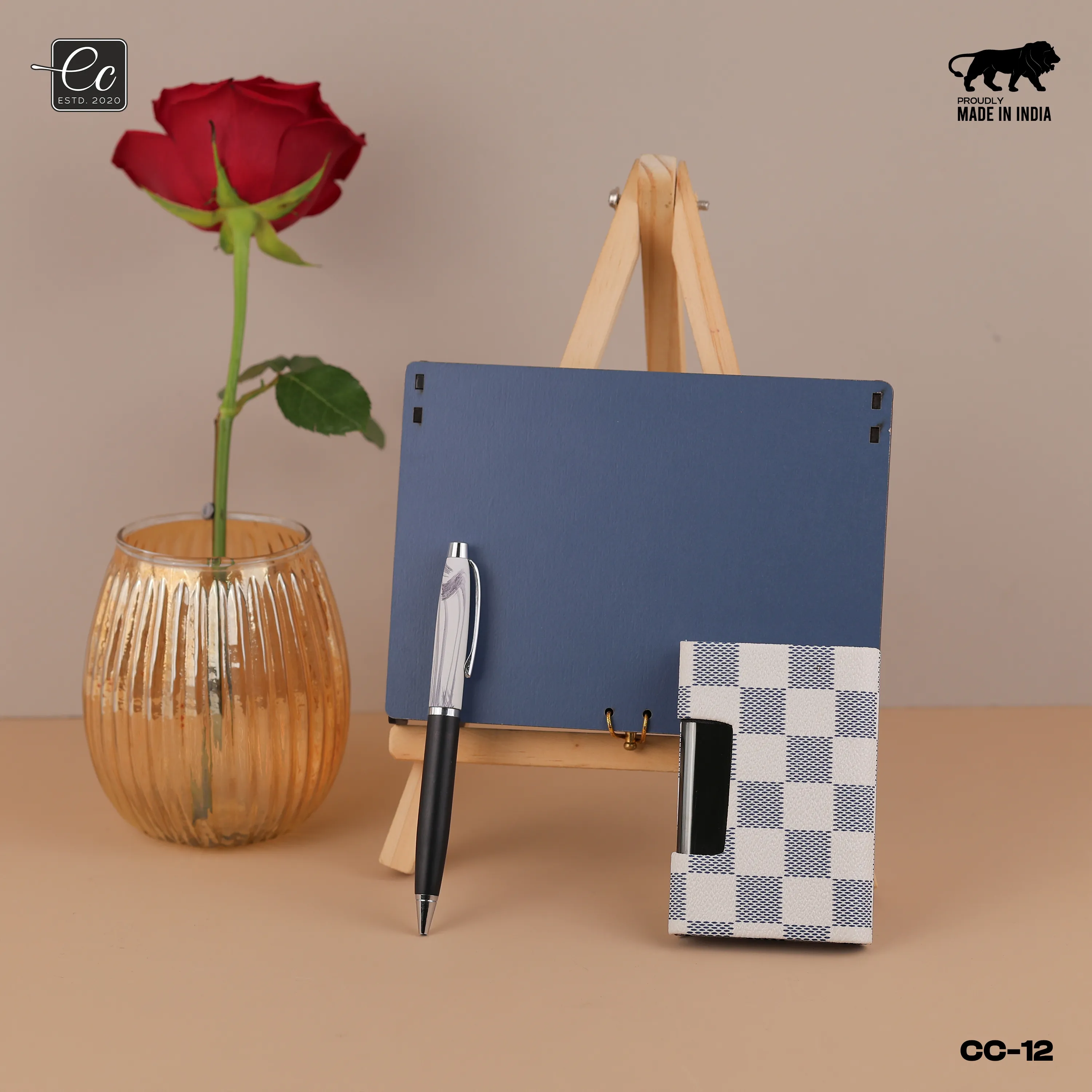 Personalized Metal Pen & Cardholder Gift Set with Name Engraved